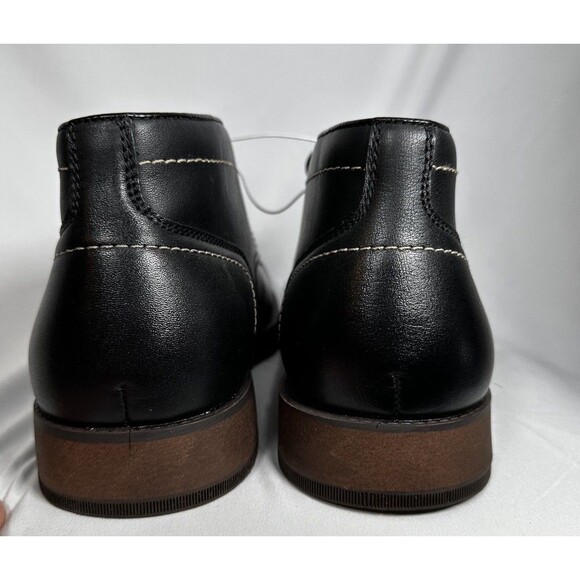 Fairlane Mens Black Shoes Size 12 Derby /Dress/Casual/Work Shoes New Without Box - Picture 3 of 9